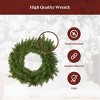 King Of Christmas 24" Artificial Christmas Wreath Unlit, Yorkshire Fir Xmas Wreaths for Front Door, Window, or Fireplace - 3 of 4