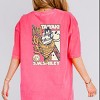 S.W.Smiley Taiyaki - Women's Garment Dyed Graphic T-Shirt - 3 of 4