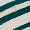 20"x20" Oversize Striped Poly Filled Square Throw Pillow Teal - Rizzy Home: Embroidered, Textured, Indoor Decor - image 3 of 4