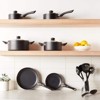 BRINJOY 8-piece non-stick kitchen cookware set, non-induction, including pots, pans, and black - 3 of 4