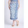 ELOQUII Women's Plus Size Border Print Midi Skirt - 3 of 4