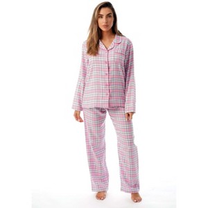 Just Love Womens Cozy Flannel Pajama Set  Warm, Long Sleeve Winter Sleepwear - 1 of 3