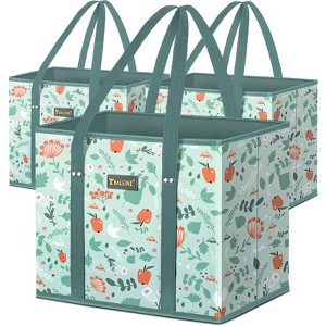 3pc Grocery Shopping Tote Bags - HOMLUX™: Foldable, Reusable - 1 of 4