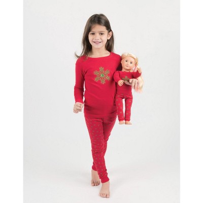 Leveret Matching Girl and Doll Christmas Pajamas  