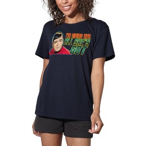 Women's Star Trek All Shes Got Loose T-Shirt Navy - 1 of 4