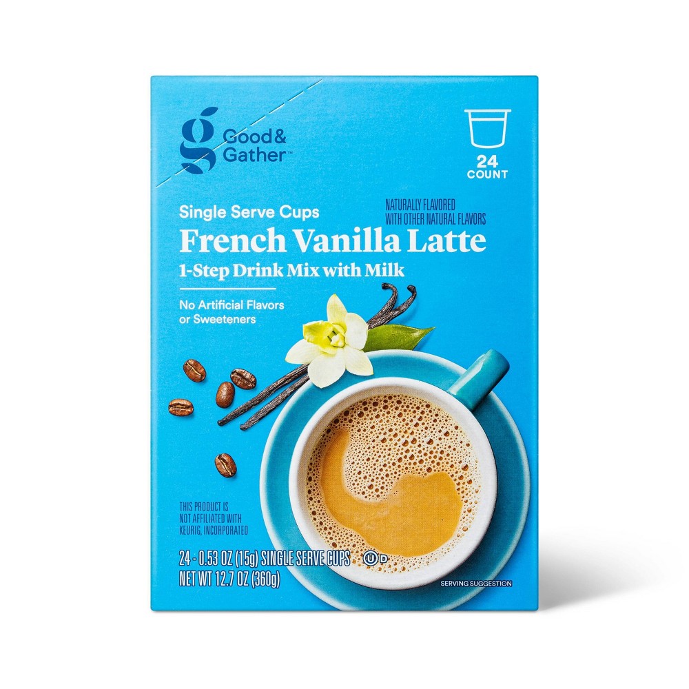 Photos - Coffee French Vanilla Latte Naturally Flavored with other Natural Flavors Single