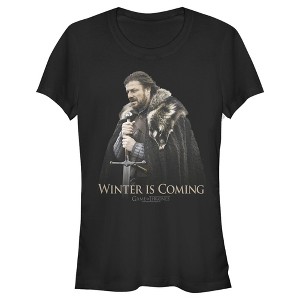 Juniors Womens Game of Thrones Stark Knows Winter T-Shirt - 1 of 3