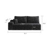 MAYEERTY Sofa with Armrest - Corduroy, Armrest Design, Comfort Seat, No Assembly, for Living Room/Bedroom - 4 of 4