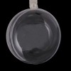 Unique Bargains Plastic DIY Christmas Decorations Hanging Ornaments 9cm Dia Clear 5 Pcs - 3 of 4