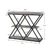 3-Tier Entryway Table, Console Sofa Table with  Metal Frame, Accent Table with Open Shelves, Foyer Table for Entryway, Hallway - 2 of 4