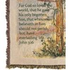 Manual Woodworks and Weavers Religious Tapestry Throw Blanket – Cross & Verse, 50 × 60 - 3 of 3