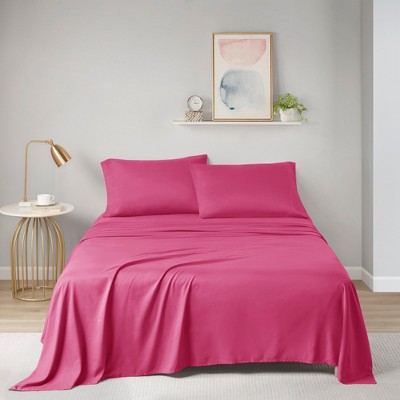 Elegant Smooth Solid Microfiber Sheet Set, All Season Bedding Set, Cozy Home Textile for Modern Bedroom Decor