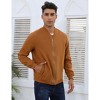 Mens Bomber Jackets Faux Suede Lightweight Flight Jacket Zip Up Active Coat - 4 of 4