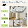 Lyngins 66" Large Cat Tree Tower, Multi-Level Cat Tower with 2 Cat Houses & Hammock, Cat Toys for Indoor Cats, Durable Cat Activity Center - 4 of 4