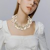 Chunky Acrylic Cuban Chain Choker Necklace - Bold Bib Collar for Women - 2 of 4