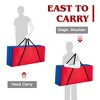Costway Jumbo 4-to-Score 4 in A Row Giant Game Set with Carry Bag Stickers for Kids Adults Yellow/Red - 4 of 4