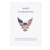 Anna-Kaci Bald Eagle American Flag Shield Brooch Pin with Patriotic Gift Card & Envelope - 2 of 4