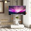 Dolonm Adjustable Height TV Stand with Wheels & Pull-Out Drawer for 32-75 Inch TVs, Mobile TV Cart for Living Room, Bedroom, Office - 3 of 4
