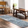 Nuloom Prestyn Pet Friendly Machine Washable Faded Trellis Area Rug - 2 of 4
