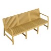 All-Weather Outdoor 3-Seat Patio Chat Sofa, Modern Compact Lounge Seating for Garden, Balcony, or Small Space-The Pop Home - 4 of 4