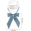 Elerevyo Women's Polka Dots Adjustable Neckwear Pre-tied Ribbon Bow Ties - 2 of 4