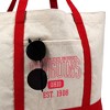 Youngstown State Penguins Established Date Canvas Tote Bag With External Pocket, Reusable Shoulder Bag for Shopping, School, Beach - 2 of 4