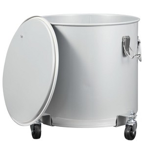 WhizMax Fryer Grease Bucket, Fryer Oil Bucket with Lid, Oil Disposal Caddy, Coated Carbon Steel Oil Filter Pot with Rust-Proof Coating - 1 of 4
