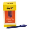 School Smart Retractable Hybrid Gel and Ink Pens, Blue, Pack of 48 - 2 of 4