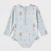 Baby Girls' Winnie The Pooh One Piece Swimsuit - Light Green - 2 of 3