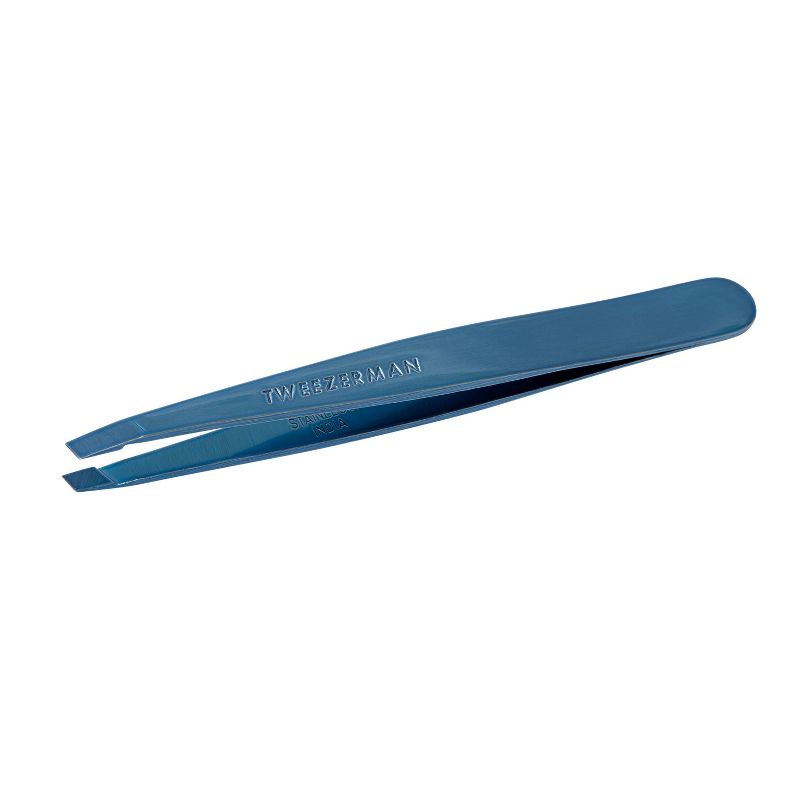 Tweezerman Slant Tweezer Bell Bottom Beauty Tool - Blue, 1 of 7