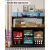 55" Farmhouse Coffee Bar & Buffet Cabinet w/Light, Sliding Barn Door, Removable 12-Bottle Wine Rack & 2 Storage Drawers for Kitchen Dining - 3 of 4