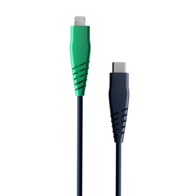 Skullcandy Line USB-C to Lightning 4ft Charging Cable - Dark Blue/Green