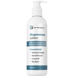 Magnesium Lotion, Ease Muscle Cramps, Promote Restful Sleep, Moisturize & Hydrate Skin, Magnesium Cream for Sleep, Topical Magnesium, M3 Naturals, 8oz - 1 of 4
