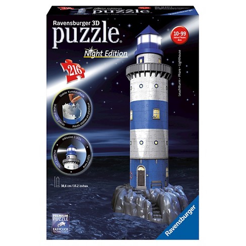 3d puzzle ravensburger lighthouse night jigsaw edition piece 216pc led puzzles target adults jigsaws gamesmen