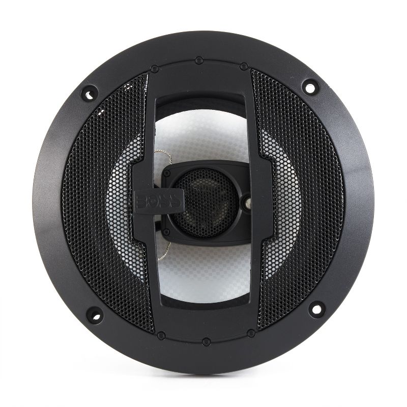 Boss Audio Systems R63 Riot 6.5 Inch 300 Watt 3-Way 4 Ohm Full Range Car Audio Coaxial Stereo Speakers with Tweeter and Poly Injection Cone, Pair, 5 of 7