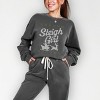 Simply Sage Market Ugly Sweater Sleigh Girl Lightweight Garment Dyed Sweatshirt - 2 of 4