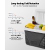 VEVOR Portable Cooler, 8.5 QT Hard Cooler with Ice Retention and Heavy-Duty Handles, Lightweight Rigid Material Insulated Portable Cooler, Black - 4 of 4