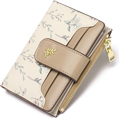 BEAFUP Small Wallets for Women,RFID Blocking - Slim Bifold Wallet with Zipper Pocket & ID Window - for Travel, Parties, Everyday Use