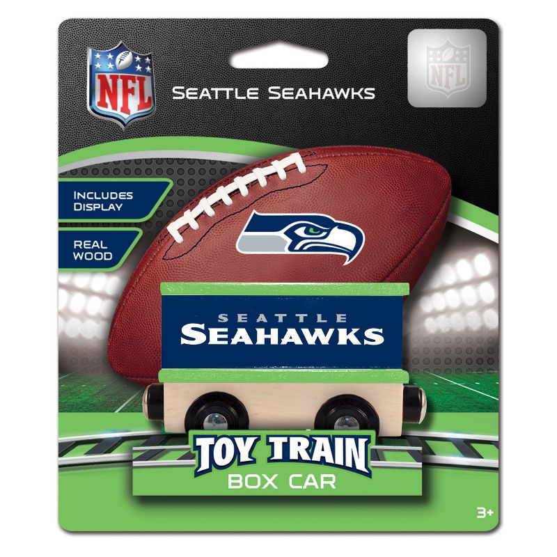 MasterPieces Wood Train Box Car - NFL Seattle Seahawks, 3 of 6