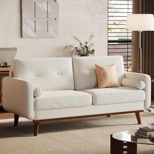 GOCAPTAIN Bed Frame with 4 Storage Drawers and Adjustable Headboard, Linen Upholstered Platform Bed Frame, Diamond Button Tufted - 1 of 4