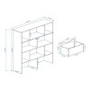 Book Rack Modern with Open Shelves and Rolling Drawers for Kids Room 48in Wide - 3irtyhousy - 4 of 4