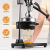 OSTBA Cast Iron Manual Citrus Juicer, Commercial Grade Hand Press with Stainless Steel Cup, Heavy-Duty Lemon & Orange Squeezer - 2 of 4