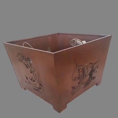 Laser Cut Fisherman Fire Basket - Esschert Design