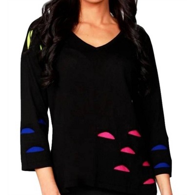 Women's Cut Out V-Neck Top - ANGEL