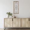 Metal & Wood Wall Panel  Decorative Swirls and Scrolls Trimmed in a Rustic Wood Frame for Home, Office & Bedroom Decor by Lavish Home - 4 of 4