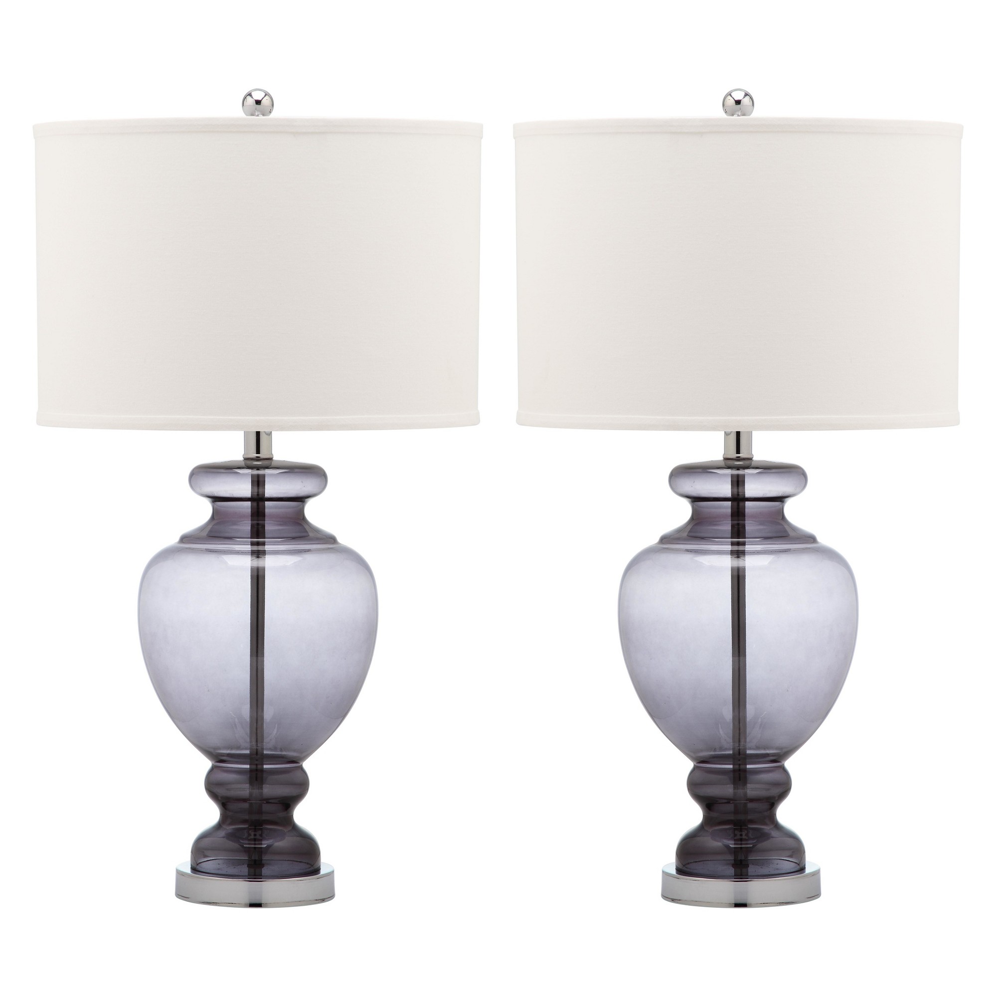 Clear Glass Table Lamp - Gray (Set of 2) - Safavieh , Clear/White