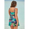 Swim 365 Women's Plus Size Twist-Front Swim Dress - 3 of 4