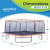Upper Bounce Square Trampoline Set with Premium Top-Ring Enclosure and Safety Pad - Outdoor Trampoline for Kids & Adults - 2 of 4