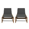 PAGED Patio Chaise Lounge Wooden Adjustable Recliner with Armrests Modern Lounge Chair for Garden, Poolside - 4 of 4