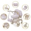 509 Crew: Little Flora, Bella 2 In 1 Doll Pram, Convertible Toy Stroller, Kid 3+ - 4 of 4
